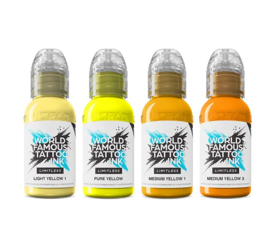World Famous Limitless - Shades of Yellow Collection set (4x 30 ml)
